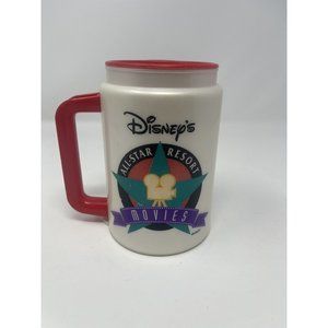 Vintage DISNEY All-Star Resort Movies Insulated Travel Mug Coffee Cup 12oz
